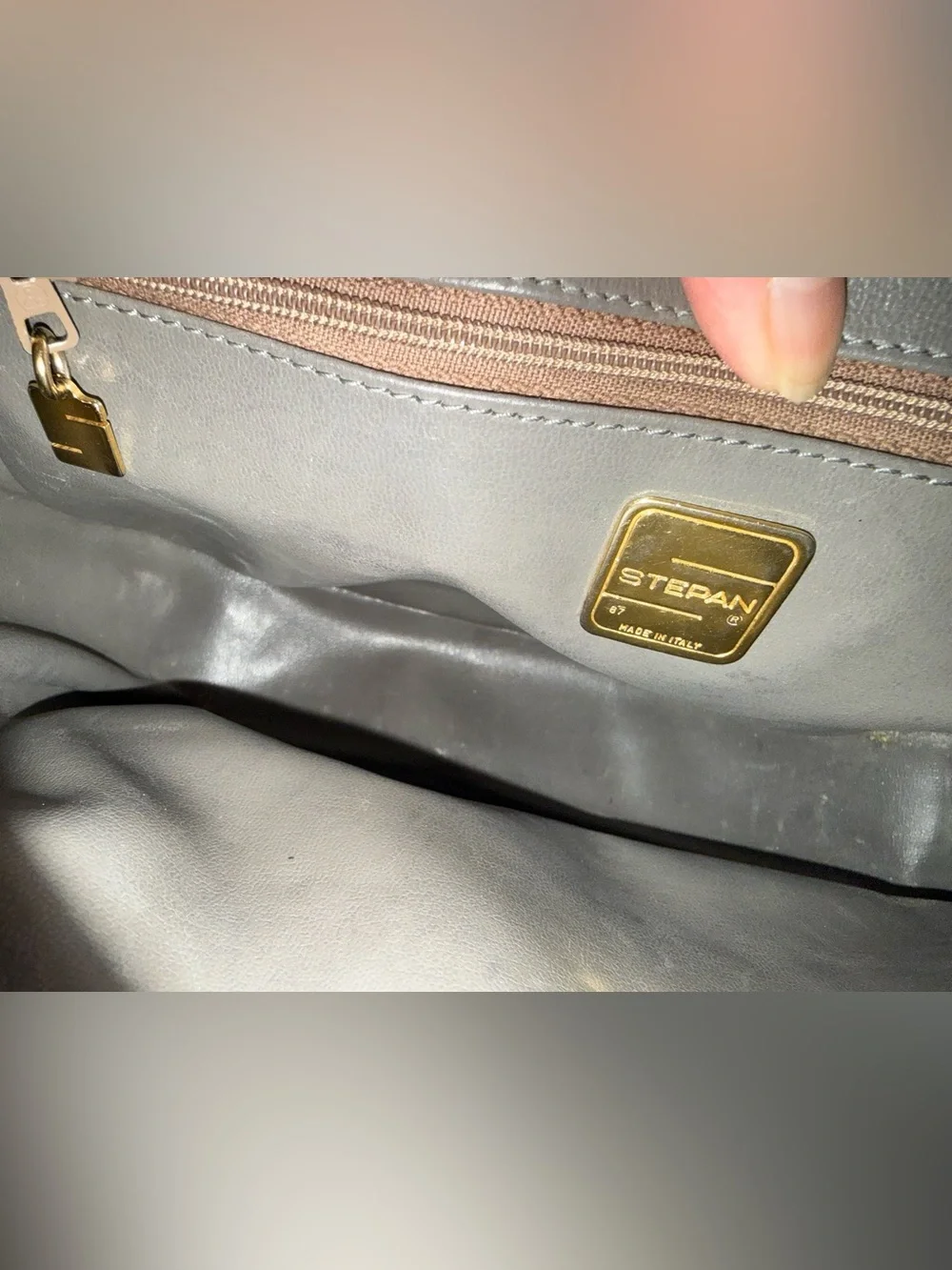 Vintage Stefan Italy Taupe Crossbody Bag Rare!!!